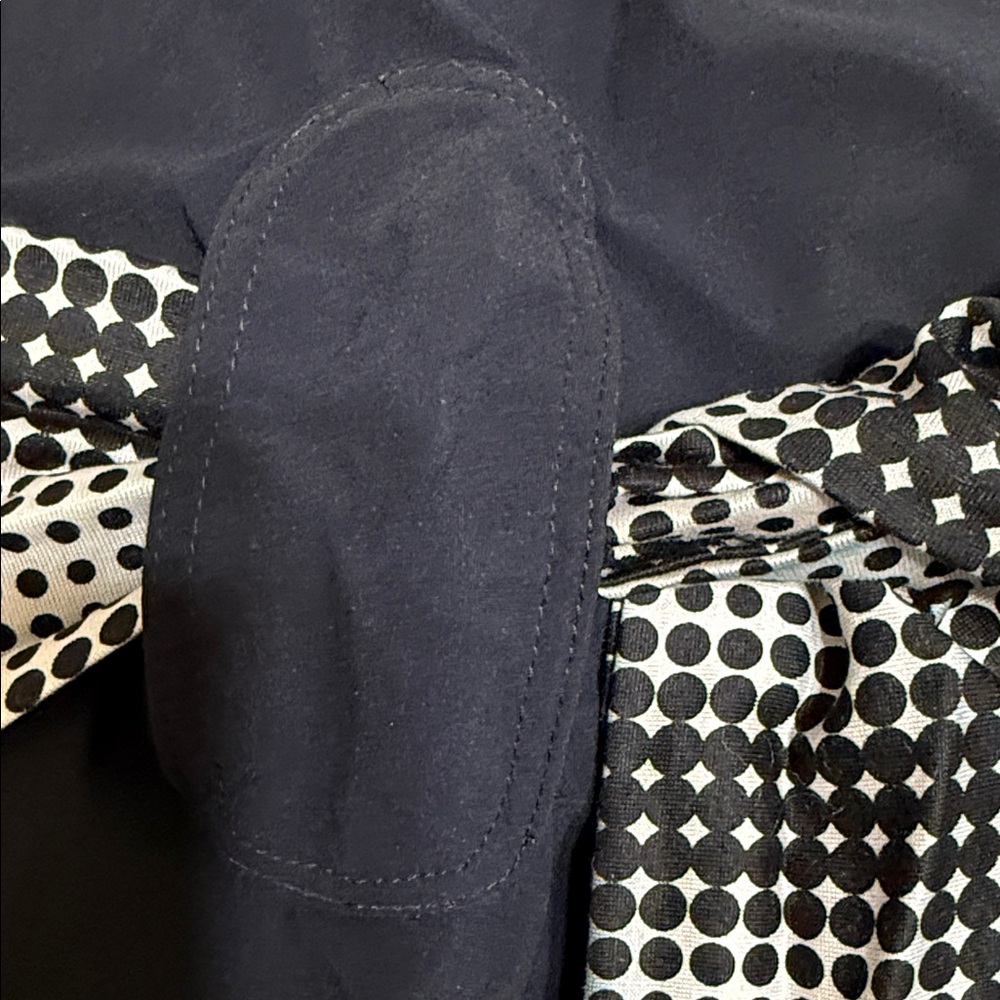 Black Sleeveless Top with Checkered Accents Open Back and Material Belt Size M - Picture 8 of 16